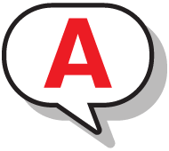 アンサーの吹き出し